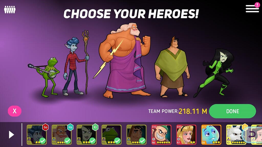 How should I improve my team? General Guides Disney Heroes Battle Mode