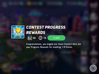 1m points for contest