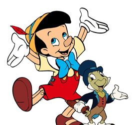 Pinocchio & Jimminy Cricket