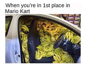 full of bananas