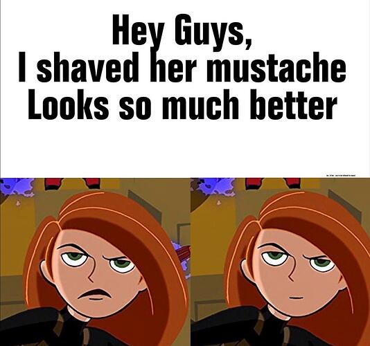 Kim Possible Mustache