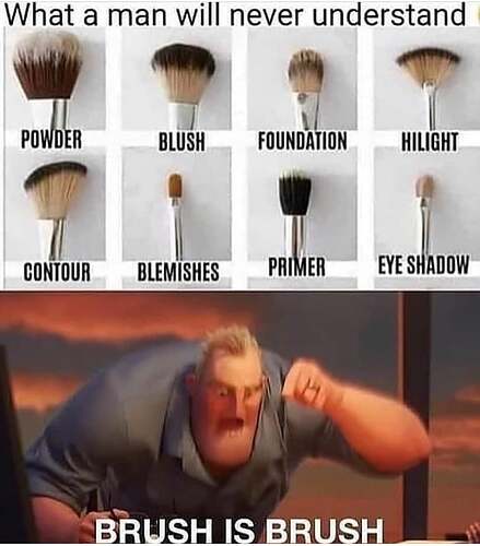 makeup brushes