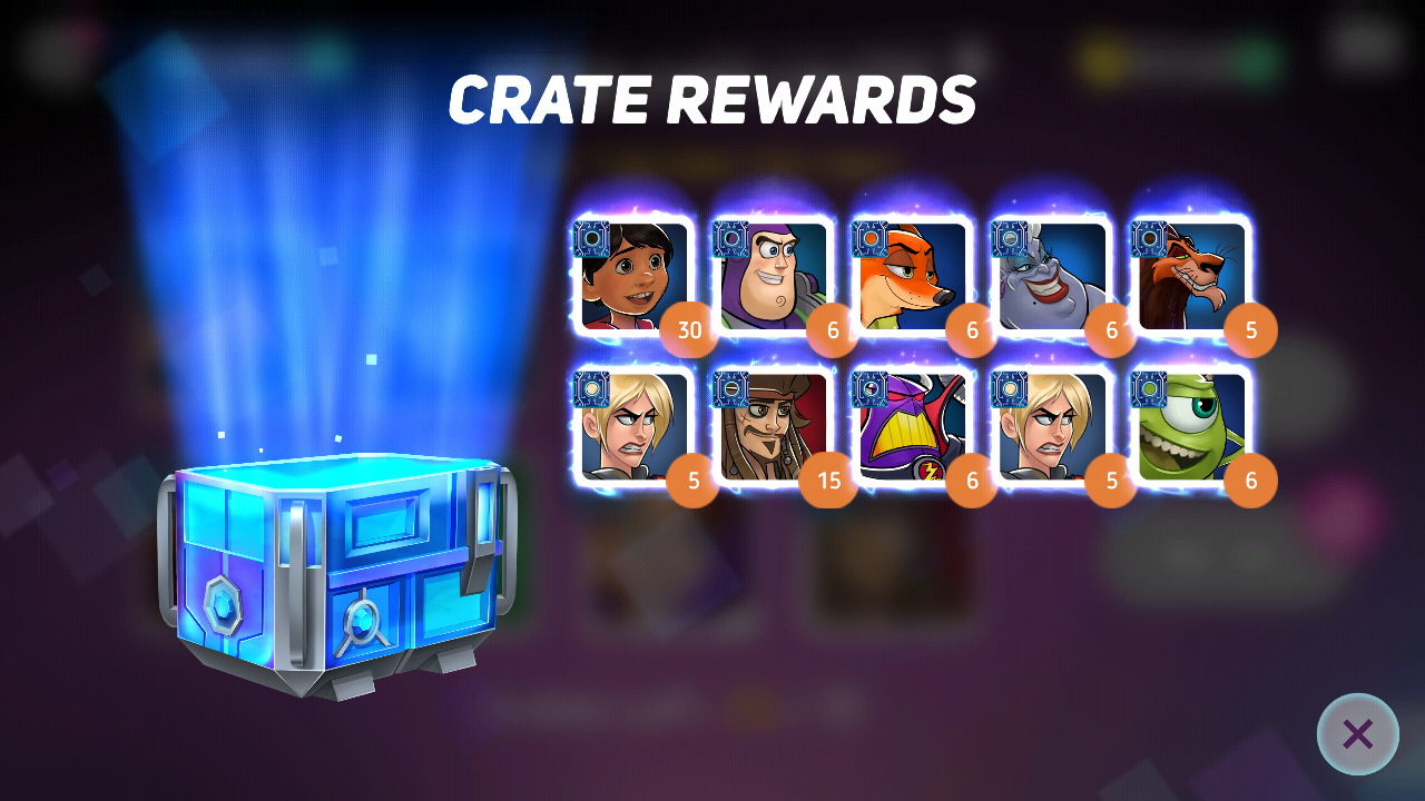 Hero chip crate clarity Feedback Corner Disney Heroes Battle Mode