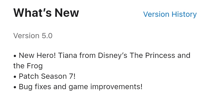 Update 5.0 Patch Notes - Patch Notes - Disney Heroes: Battle Mode