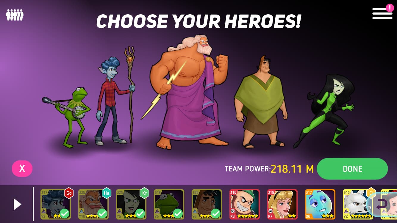 How Should I Improve My Team General Guides Disney Heroes Battle Mode 