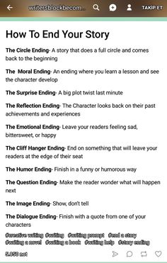 Endings