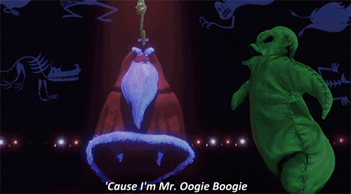 Santa Claus ain’t go nowhere, but Oogie Boogie and his song have to go! 