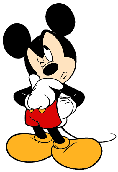 mickey mouse confused