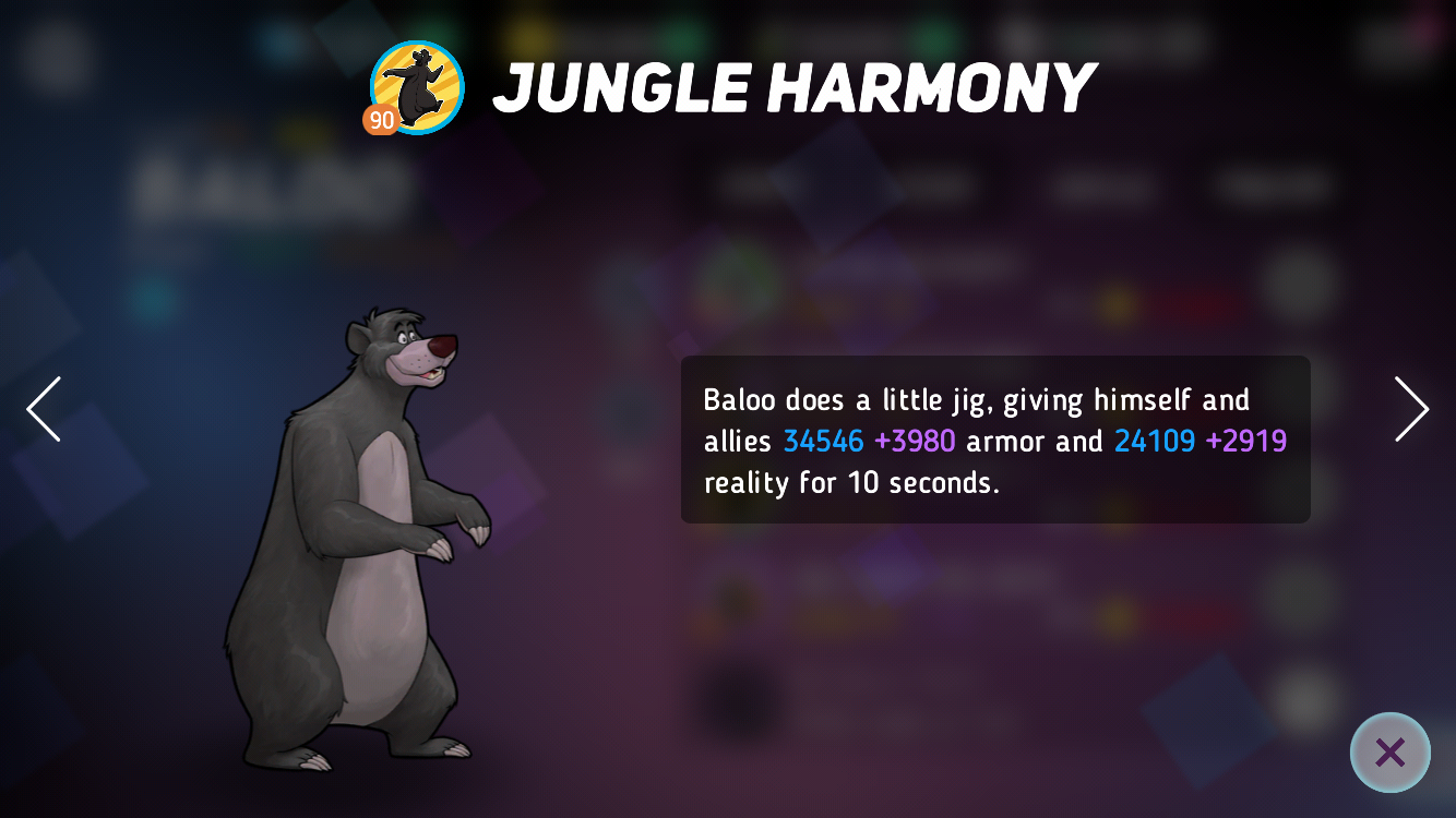 Baloo Refresh - Creative Corner - Disney Heroes: Battle Mode