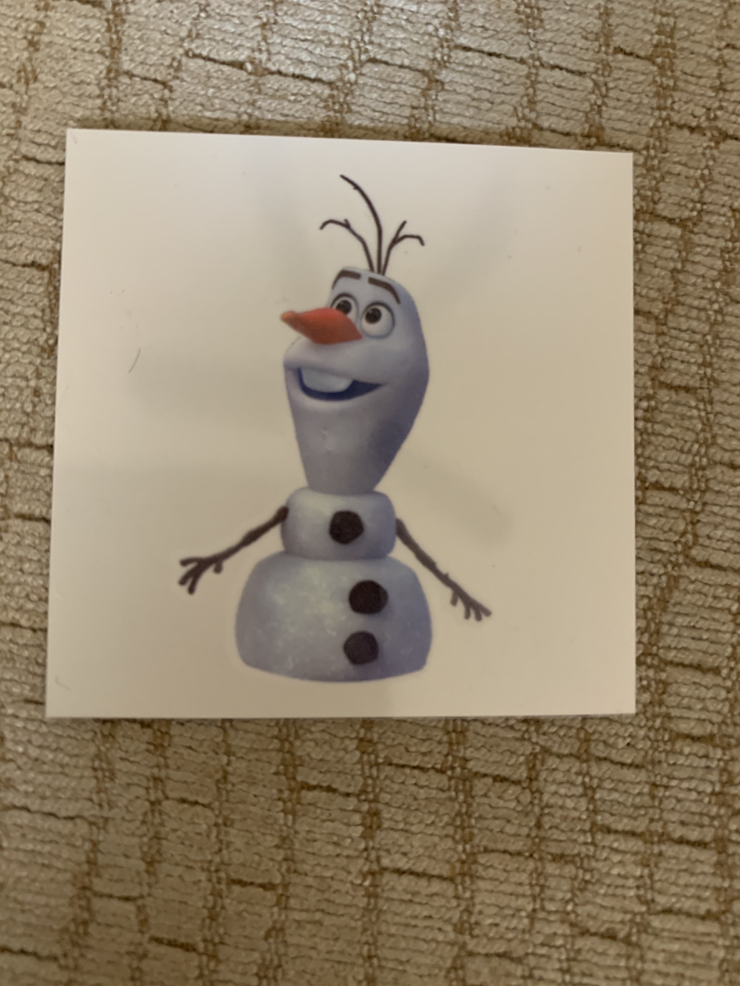 DISNEY FROZEN SNOWMAN OLAF I LIKE WARM HUGS COMPACT BIG 3" MAKE-UP POCKET MIRROR